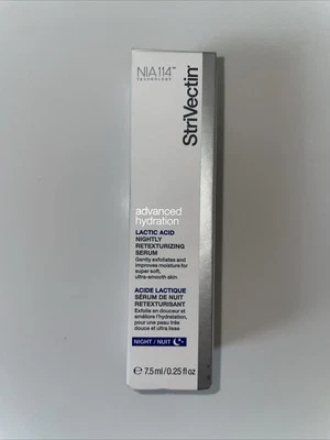 StriVectin Lactic Acid Nightly Retexturizing Serum MINI .25oz, 7.5ml New In Box - Image 1 of 4