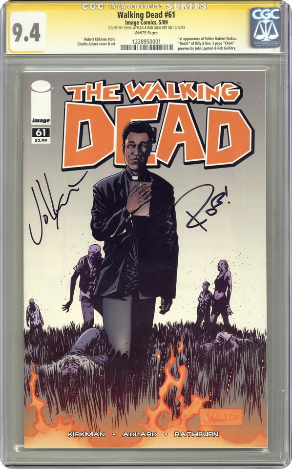 Walking Dead #61 CGC 9.4 SS Layman/Guillory 2009 1228950001 1st app. Chew - Image 1 of 2