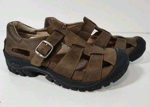 Keen Newport sandali in pelle scarpe donna taglia 8 escursionismo pescatore XT0206 marrone - Foto 1 di 9