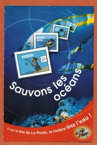 2010-Feuillet collector neuf**Sauvons les oceans.M.Fontenoy-10 Timbres  Adhesifs - Imagen 1 de 3