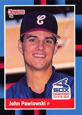 John Pawlowski 1988 Donruss 457a Chicago White Sox Rookie Baseball Card - Image 1 of 2