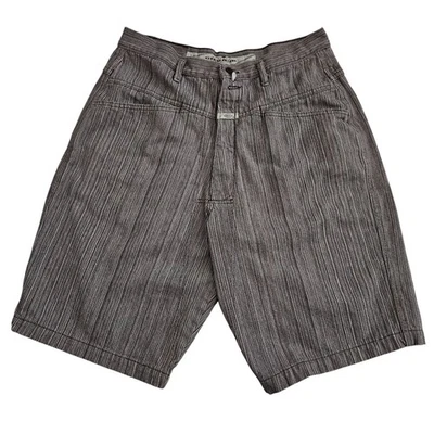 Pantalones Cortos Vintage Marithe Francois Girbaud Para Hombres 34 Rayas Sueltos Y2K (Se Adapta a 31) EE. UU. Foto 1 de 4