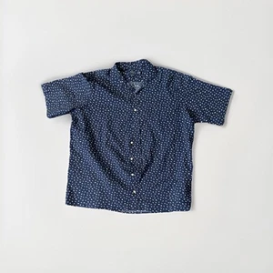 Ralph Lauren Shirt Mens XLT Navy RL Flag Seersucker Short Sleeve Button Up - Picture 1 of 6