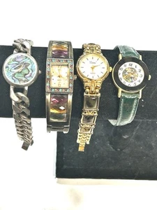 LOTE VINTAGE DE 4 RELOJES DE CUARZO ABULÓN PARA MUJER SERGIO SUTTON VIVANI PEDRERÍA - Imagen 1 de 21