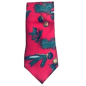 Wembley Silk Christmas Tie Holiday U.S. Made Ornaments Tree Branch Festive - Picture 1 of 4