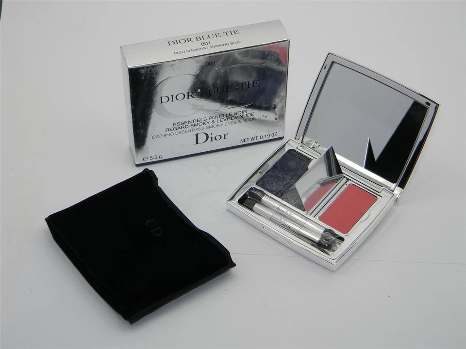 Dior Blue-Tie Smoky Eyes & Nude Lips 001 Smoking Blue New in Damaged Box - Image 1 of 1