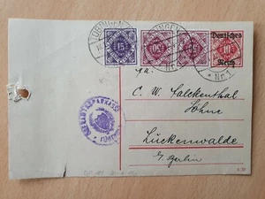 Beleg DR Dienstpost Ganzsache DP 11 ZuF Tübingen n. Luckenwalde Fa. Falckenthal - Picture 1 of 3