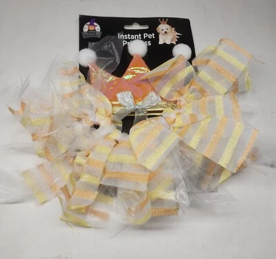 Fantasia e saia instantâneas de princesa para cachorro de estimação Happy Halloween cachorro pequeno - Imagem 1 de 2