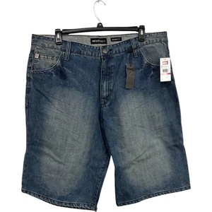 Ecko Unltd Denim Shorts Mens Size 44W 14” Blue Relaxed Baggy  Y2K Streetwear NWT - Picture 1 of 10