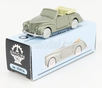 MODELLINO AUTO STATICO OFFICINA 942 FIAT 1100B CABRIOLET 1948 VERDE SCALA 1/76 - Immagine 1 di 4