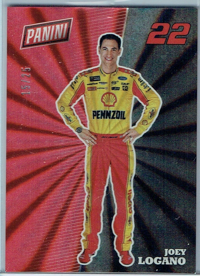 2017 PANINI NATIONAL CONVENTION RAINBOW SPOKES THICK STOCK JOEY LOGANO #15/25 - Image 1 of 1