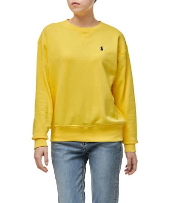 Genuino Polo Ralph Lauren Mujer Polar Pullover Sudadera - Amarillo Foto 1 de 4