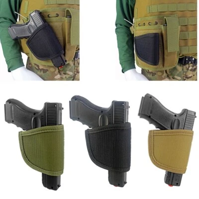 Universal Ambidextrous  Pistol Holster with Hook Fastener Compact Gun Holder - Image 1 of 4