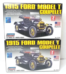 brand new lot of 2 Ford Model T Coupelet Model Kit 1/32 Lindberg 1915 - Bild 1 von 5