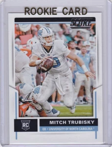 MITCH TRUBISKY ROOKIE CARD Chicago Bears UNC College Football RC 2017 punteggio come nuovo - Foto 1 di 2