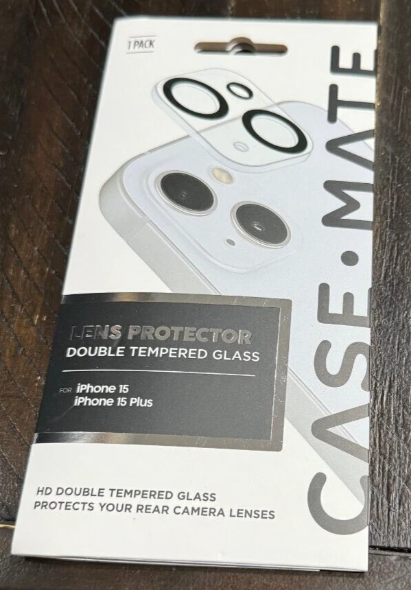 Case-Mate Lens Protector Double Tempered Glass for Apple iPhone 15/15 Plus - NEW - Image 1 of 1