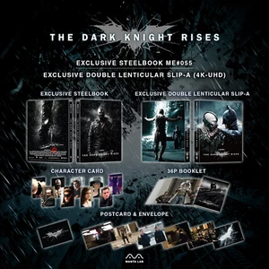 THE DARK KNIGHT RISES [4K UHD + 2D] Blu-Ray STEELBOOK [MANTA LAB] DBL LENTI A - Imagen 1 de 1