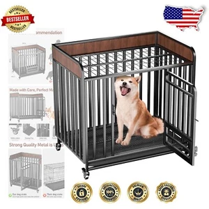 30-Inch Heavy Duty Dog Crate with Removable Tray - Perfect for Small Breeds - Picture 1 of 9
