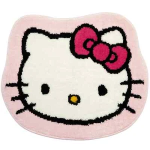 Super Cute New Hello Kitty Pink Aesthetic Bathmat Rug Pink 22" x 18" - Picture 1 of 5