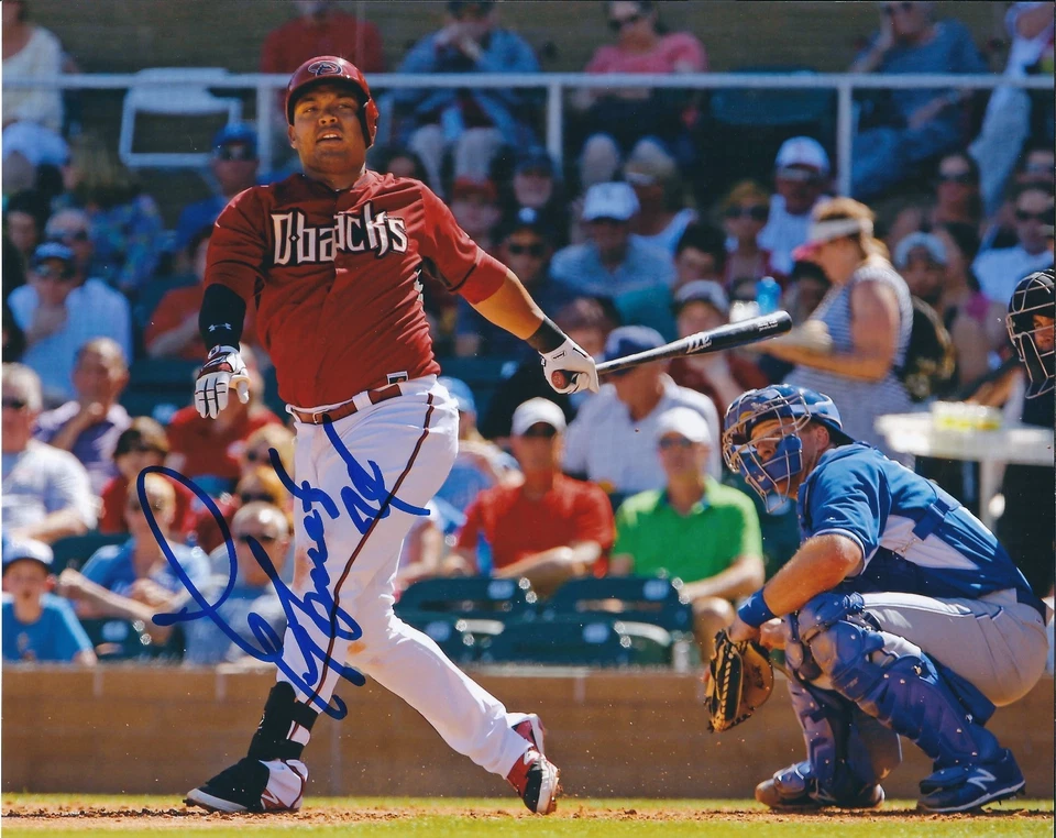 Signed  8x10 YASMANY TOMAS  Arizona Diamondbacks Autographed photo - COA  - Image 1 of 1