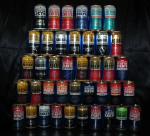 BUD LIGHT (NFL) - 2015 - COMPLETE Super Bowl series - COMPLETE empty 40 can set - Picture 1 of 1