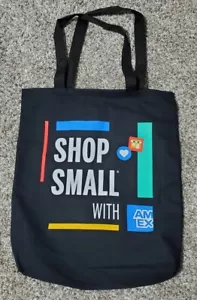 Borsa Shop Small Business Saturday Tote Bag AMEX American Express Nera - Foto 1 di 2