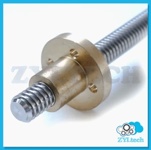 12 mm T12x2 tornillo de plomo trapezoidal ACME tornillo de plomo con tuerca de latón hasta 1 m - Imagen 1 de 4
