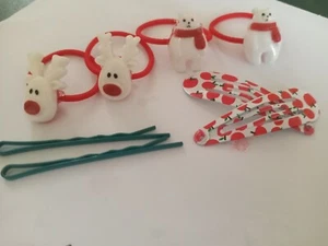 🎀 🐻❄️KAWAII Girls christmas 3D Bows ~Handmade~🐻❄️ 🎀 - Picture 1 of 1