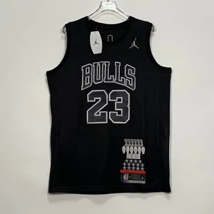 Michael Jordan #23 Basketballtrikot, schwarze Stickerei, S-2XL - Bild 1 von 9
