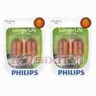 2 Pc Philips 7444Nallb2 Long Life Turn Signal Light Bulbs For 79488 Rc
