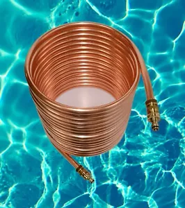 Spirale Kupferrohr 15x1mm 15m Außendurchm. ca.31cm Poolheizung ANSCHLUSS GARDENA - Bild 1 von 6
