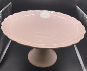 Grace’s Pantry Pink Bunny Cake Stand - 9.5” Pedestal - Easter, Spring, Birthday - Picture 1 of 6