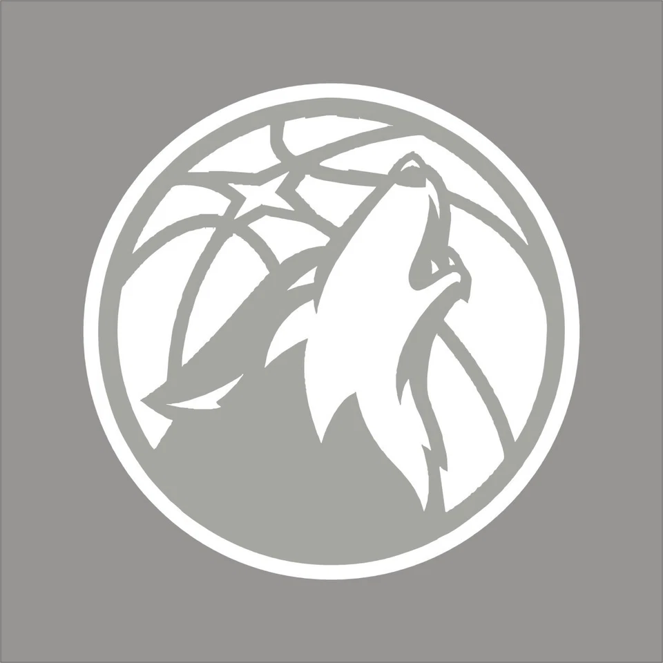Minnesota Timberwolves #11 NBA Team Logo 1 Color Vinyl Decal Car Window Wall