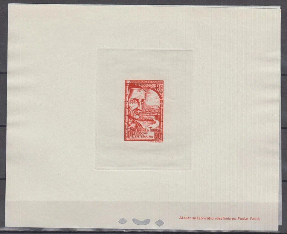 France Sc389 Historian and Bishop St. Gregory of Tours, Deluxe Proof - Image 1 of 1