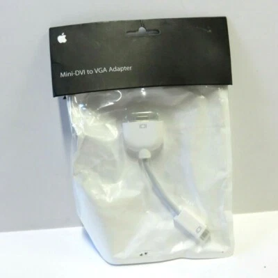 NEW APPLE Mini-DVI to VGA Cable/Adaptor Sealed in Package Made in China - Image 1 of 4