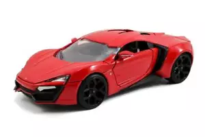 JADA FAST & FURIOUS LYKAN HYPERSPORT SUPERCAR 1:24 DIECAST RED 1:24 NEW NO BOX - Picture 1 of 4