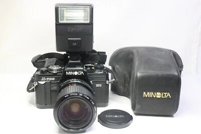 AS IS Minolta NEW X-700 MPS + MD ZOOM 35-70mm F/3.5 Lens + SPEEDLITE 155A Flash - Image 1 of 4