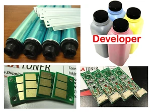 4 REPAIR Drum KIT for BIZHUB C224 C284 C364 C454 C554 E (with Developer) Refill - Picture 1 of 2
