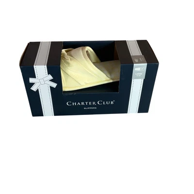 Zapatillas retorcidas sin cordones Charter Club para mujer, - crema piña grandes nuevas con etiquetas Foto 1 de 2