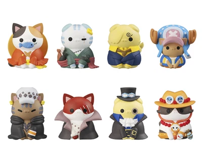 MEGA CAT PROJECT ONE PIECE Nyan Piece Maullido I'll Become the Pirate King Paquete de 8 CAJA Foto 1 de 3