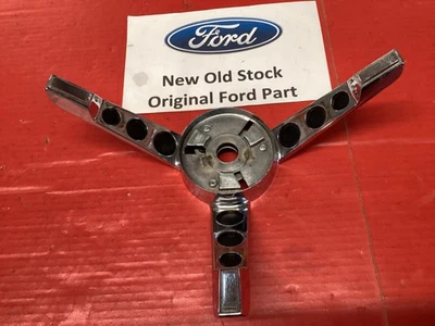 NOS FORD MUSTANG 1967 CHROME 3 SPOKE HORN RING C7ZZ-13A805-A - Image 1 of 3