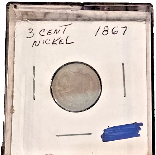 1867 3 cent nickel Coin  - Image 1 of 2