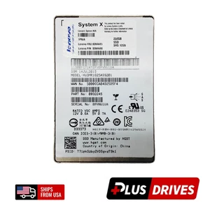 250GB SAS SSD 00NA688 Lenovo System X 2.5" Server Hard Drive 12Gbps - Picture 1 of 6