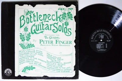 PETER FINGER Bottleneck Guitar Solos KICKING MULE LP VG+ w/insert Foto 1 de 3
