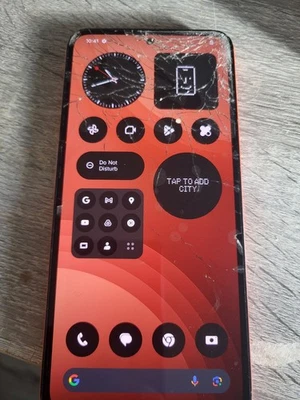 Nothing Phone (1) 8/128GB, Red Unlocked, Dual SIM crack on Screen - Image 1 of 4