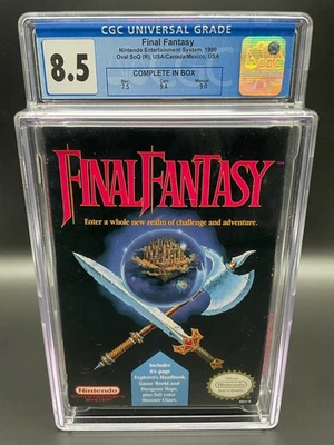 Final Fantasy NES Graduado CGC CIB 8.5 Foto 1 de 2