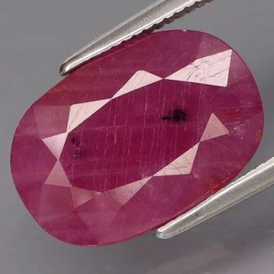 6.48Ct.Precious Gem Natural BIG Purplish Red UNHEATED Ruby Winza,Tanzania - Image 1 of 4