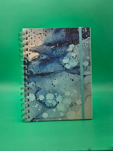 Designer Papers Paint Abstract Art Hardcover Spiral Bound Lined Notebook Blank - Picture 1 of 4