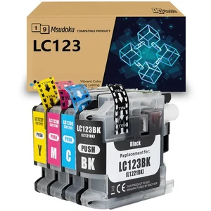 Für Brother ersetzt LC123XL LC123BK LC123C LC123M LC123Y XL kein original TOP - Bild 1 von 11