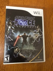 JUEGO STAR WARS THE FORCE UNLEASHED WII 2008 DISCO COMPLETO ESTUCHE MANUAL - Imagen 1 de 3